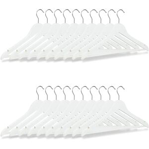Relaxdays Wooden Clothes Hangers Set - 20 pcs Relaxdays Wooden Clothes Hangers Set - 20 pcs