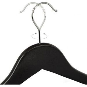 Relaxdays Black Wooden Clothes Hangers - Clothes & Pants - Heavy Duty Relaxdays Black Wooden Clothes Hangers - Clothes & Pants - Heavy Duty