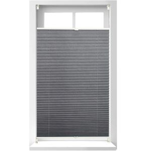 Relaxdays Gray Pleated Blind - Easy Install, Adjustable, Fits Windows Relaxdays Gray Pleated Blind - Easy Install, Adjustable, Fits Windows