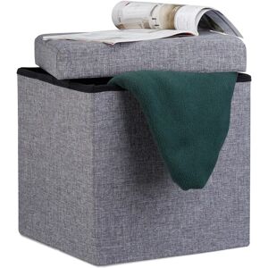 RELAXDAYS Foldable Storage Pouf - 38x38x38 cm RELAXDAYS Foldable Storage Pouf - 38x38x38 cm