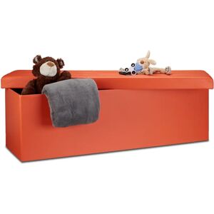 RELAXDAYS Storage Bench - Foldable Faux Leather Ottoman - 38x114x38cm RELAXDAYS Storage Bench - Foldable Faux Leather Ottoman - 38x114x38cm