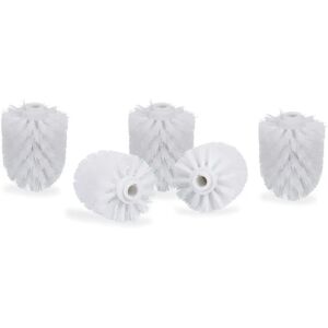 Relaxdays Toilet Brush Replacement Heads - 5 Pack - White Relaxdays Toilet Brush Replacement Heads - 5 Pack - White