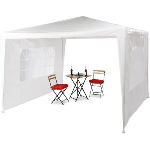 Relaxdays White 3x3m Steel Frame Gazebo - Festival Tent Relaxdays White 3x3m Steel Frame Gazebo - Festival Tent