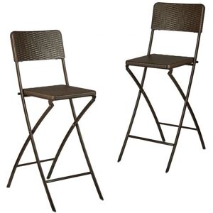 Relaxdays 2 Tabourets Hauts Pliables - Tabouret - Publicité Relaxdays 2 Tabourets Hauts Pliables - Tabouret - Publicité