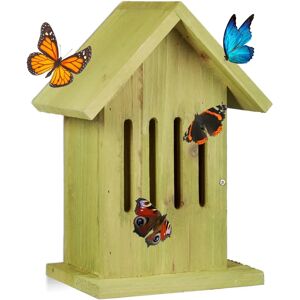 Relaxdays Casa Farfalle - Rifugio per Uccelli e Farfalle - Verde - 25,5x18,5x12 cm Relaxdays Casa Farfalle - Rifugio per Uccelli e Farfalle - Verde - 25,5x18,5x12 cm