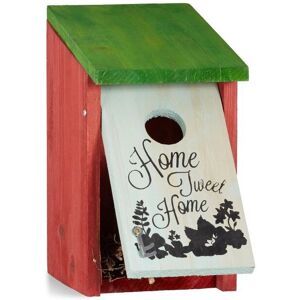 Relaxdays Bird Feeder - Natural Wooden Hanging Birdhouse - Bird Nest Box - Garden Decor Relaxdays Bird Feeder - Natural Wooden Hanging Birdhouse - Bird Nest Box - Garden Decor