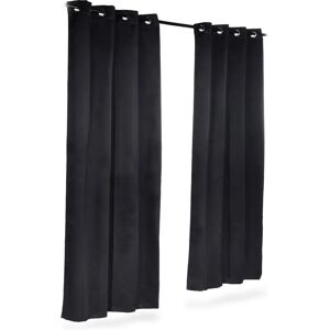 Relaxdays Cortinas Blackout Conjunto - 245x135 cm, Poliéster, 2 peças Relaxdays Cortinas Blackout Conjunto - 245x135 cm, Poliéster, 2 peças