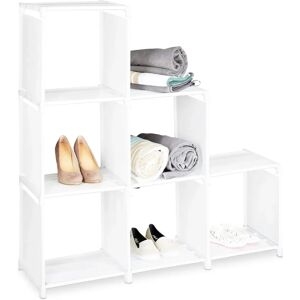 Relaxdays White 6-Compartments Shelving - Room Divider & Storage Relaxdays White 6-Compartments Shelving - Room Divider & Storage