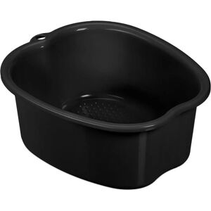 RELAXDAYS Entspannende Fußbad, Kunststoff, 15x33x38cm - Schwarz RELAXDAYS Entspannende Fußbad, Kunststoff, 15x33x38cm - Schwarz