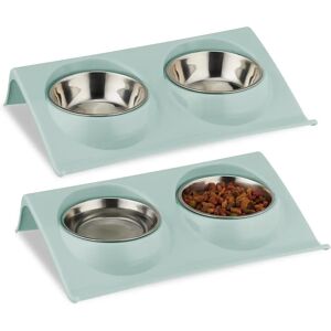 RELAXDAYS Pet Food & Water Bowls - Set of 2, 150ml RELAXDAYS Pet Food & Water Bowls - Set of 2, 150ml