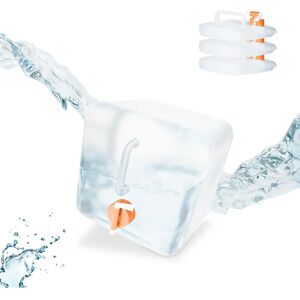 Relaxdays Portable Water Bottles Set - 4 Lighter, Foldable, BPA-Free Relaxdays Portable Water Bottles Set - 4 Lighter, Foldable, BPA-Free