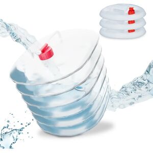 Relaxdays Foldable Water Containers Set of 4 15L Relaxdays Foldable Water Containers Set of 4 15L