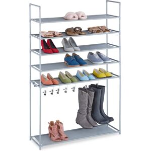 Relaxdays Gray Shoe Rack with Boots Holder - Shoe Storage Organizer Relaxdays Gray Shoe Rack with Boots Holder - Shoe Storage Organizer
