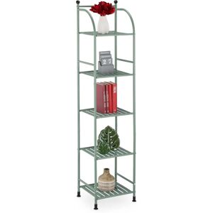 Relaxdays Metal Shelving Unit - 145x33x28 cm, Green, 5 Shelves - Storage & Organizer Relaxdays Metal Shelving Unit - 145x33x28 cm, Green, 5 Shelves - Storage & Organizer