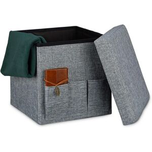 Relaxdays Linen Storage Ottoman - 38x38x38 cm Relaxdays Linen Storage Ottoman - 38x38x38 cm