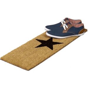 Relaxdays Coconut Star Doormat - Natural, Non-slip, 75x25cm Relaxdays Coconut Star Doormat - Natural, Non-slip, 75x25cm