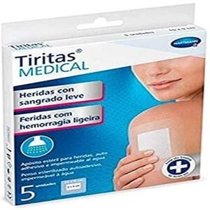 HARTMANN Verbandmiddelen - Lichte Bloeding - 10x9 cm - Verpakking van 5 HARTMANN Verbandmiddelen - Lichte Bloeding - 10x9 cm - Verpakking van 5