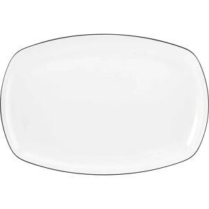 Assiette de service Seltmann Weiden Lido - Porcelaine rectangulaire 35x24cm Noir - Publicité Assiette de service Seltmann Weiden Lido - Porcelaine rectangulaire 35x24cm Noir - Publicité