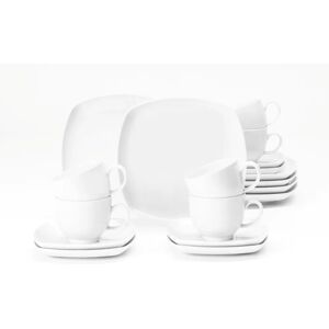 Seltmann Weiden Lido 18-delars vitt porslinskaffeset för 6 Seltmann Weiden Lido 18-delars vitt porslinskaffeset för 6