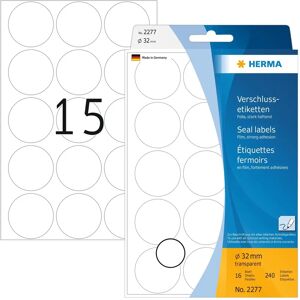 HERMA 2277 Átlátszó kerek címkék - Címkék HERMA 2277 Átlátszó kerek címkék - Címkék