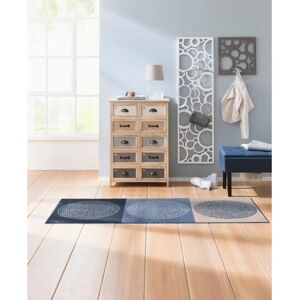Salonloewe Blau-Beige Wetterfeste Fußmatte - Türmatte Salonloewe Blau-Beige Wetterfeste Fußmatte - Türmatte
