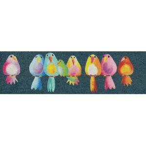 Efia Rainbow Birds Mini Tapis à Chaussures - Rangement chaussures - Publicité Efia Rainbow Birds Mini Tapis à Chaussures - Rangement chaussures - Publicité