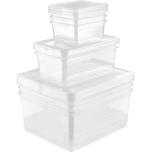 Cajas de almacenamiento Keeeper Bea - Ventiladas, Apilables, Transparentes Cajas de almacenamiento Keeeper Bea - Ventiladas, Apilables, Transparentes
