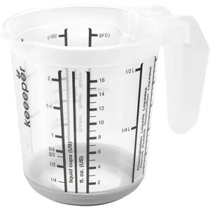 Keeeper Massimo Gobelet Mesureur - Blanc / Gris Nordique - 0,5L - Gobelet de Mesure - Publicité Keeeper Massimo Gobelet Mesureur - Blanc / Gris Nordique - 0,5L - Gobelet de Mesure - Publicité