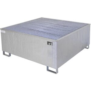 Cubeta recolectora de acero con inserto de PE - 1000L, para líquidos peligrosos Cubeta recolectora de acero con inserto de PE - 1000L, para líquidos peligrosos