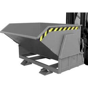 Eurokraft Pro Kippbarer Lagerbehälter - Stahl, 1,2m³, Grau Eurokraft Pro Kippbarer Lagerbehälter - Stahl, 1,2m³, Grau