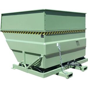 Eurokraft Pro XXL Conteneur à Déchets - 5 m³ - Système de Vissage Hydraulique - Empilable - RAL 6011 - Publicité Eurokraft Pro XXL Conteneur à Déchets - 5 m³ - Système de Vissage Hydraulique - Empilable - RAL 6011 - Publicité