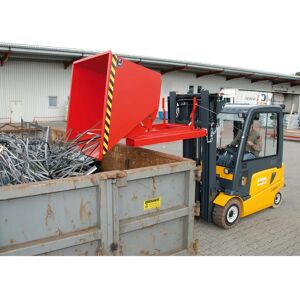 Eurokraft pro Behälter AK - 1,5 m³, Gelb-Orange, Stahl Eurokraft pro Behälter AK - 1,5 m³, Gelb-Orange, Stahl