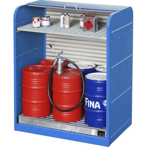 Eurokraft Stahl Gefahrstofflager - 6 Fässer 60L - Orange Eurokraft Stahl Gefahrstofflager - 6 Fässer 60L - Orange