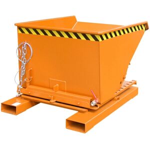 Bauer S3S 600 - Chips Container mit 3-seitiger Kippfunktion, lackiert, Gelborange Bauer S3S 600 - Chips Container mit 3-seitiger Kippfunktion, lackiert, Gelborange