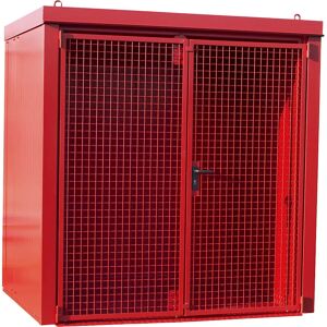 Eurokraft Pro Feuerschutz-Gasflaschencontainer - Stahl, Schloss, 35 Kapazität Eurokraft Pro Feuerschutz-Gasflaschencontainer - Stahl, Schloss, 35 Kapazität