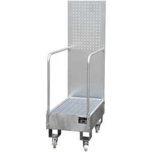 Palette de Contention Mobile EUROKRAFTpro - Acier, 2x60L, Galvanisé - Publicité Palette de Contention Mobile EUROKRAFTpro - Acier, 2x60L, Galvanisé - Publicité