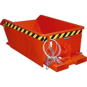 Eurokraft pro Mini Kipplastbehälter, niedrige Höhe, 0,27m³, rot - Lagerbehälter Eurokraft pro Mini Kipplastbehälter, niedrige Höhe, 0,27m³, rot - Lagerbehälter