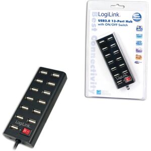 LogiLink UA0126 USB Hub - 13 Ports, Black LogiLink UA0126 USB Hub - 13 Ports, Black