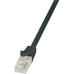 Cablu de rețea LogiLink 2m Cat6 U/UTP RJ45 Negru Cablu de rețea LogiLink 2m Cat6 U/UTP RJ45 Negru