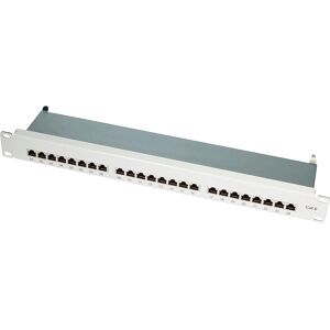 LogiLink NP0040A Light Grey 24-Port CAT 6 Patch Panel - Patch Panel LogiLink NP0040A Light Grey 24-Port CAT 6 Patch Panel - Patch Panel