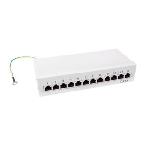 LogiLink NP0017A Gray 12-Port Cat.6 Shielded Patch Panel - Patch Panel LogiLink NP0017A Gray 12-Port Cat.6 Shielded Patch Panel - Patch Panel