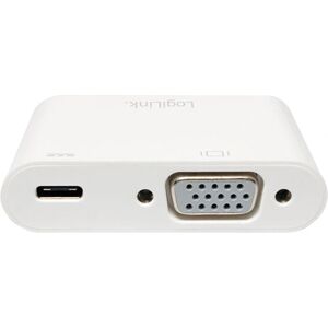 LogiLink USB-C til VGA Adapter - 1080p - Hvit LogiLink USB-C til VGA Adapter - 1080p - Hvit