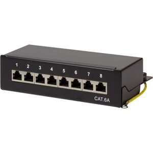 LogiLink NP0018B 8-Port Shielded Cat.6A Patch Panel LogiLink NP0018B 8-Port Shielded Cat.6A Patch Panel