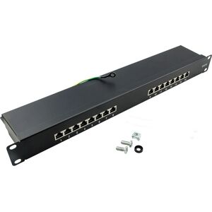 LogiLink NP0057 16-port CAT 6 Shielded Patch Panel - 1U LogiLink NP0057 16-port CAT 6 Shielded Patch Panel - 1U