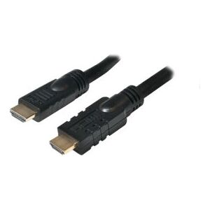 LogiLink HDMI-kaapeli - 20m, Korkean Nopeuden, Ethernet, Musta LogiLink HDMI-kaapeli - 20m, Korkean Nopeuden, Ethernet, Musta