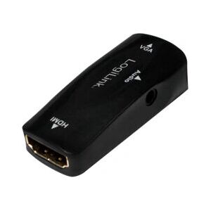 LogiLink CV0108 HDMI to VGA Converter - Black LogiLink CV0108 HDMI to VGA Converter - Black