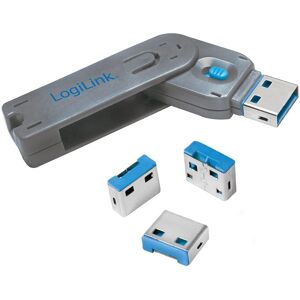 LogiLink AU0043 - USB Port Lock - Blue - Input Device Accessory LogiLink AU0043 - USB Port Lock - Blue - Input Device Accessory