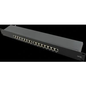 LogiLink NP0076 Patch Panel 16 Ports Shielded 1U Black LogiLink NP0076 Patch Panel 16 Ports Shielded 1U Black