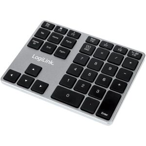 LogiLink ID0187 Wireless Numeric Keypad Aluminium Black - Numeric Keypad LogiLink ID0187 Wireless Numeric Keypad Aluminium Black - Numeric Keypad