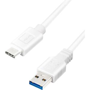 Câble USB-C à USB LogiLink CU0174 - 1m - Blanc - USB 3.2 Gen 1 - Publicité Câble USB-C à USB LogiLink CU0174 - 1m - Blanc - USB 3.2 Gen 1 - Publicité